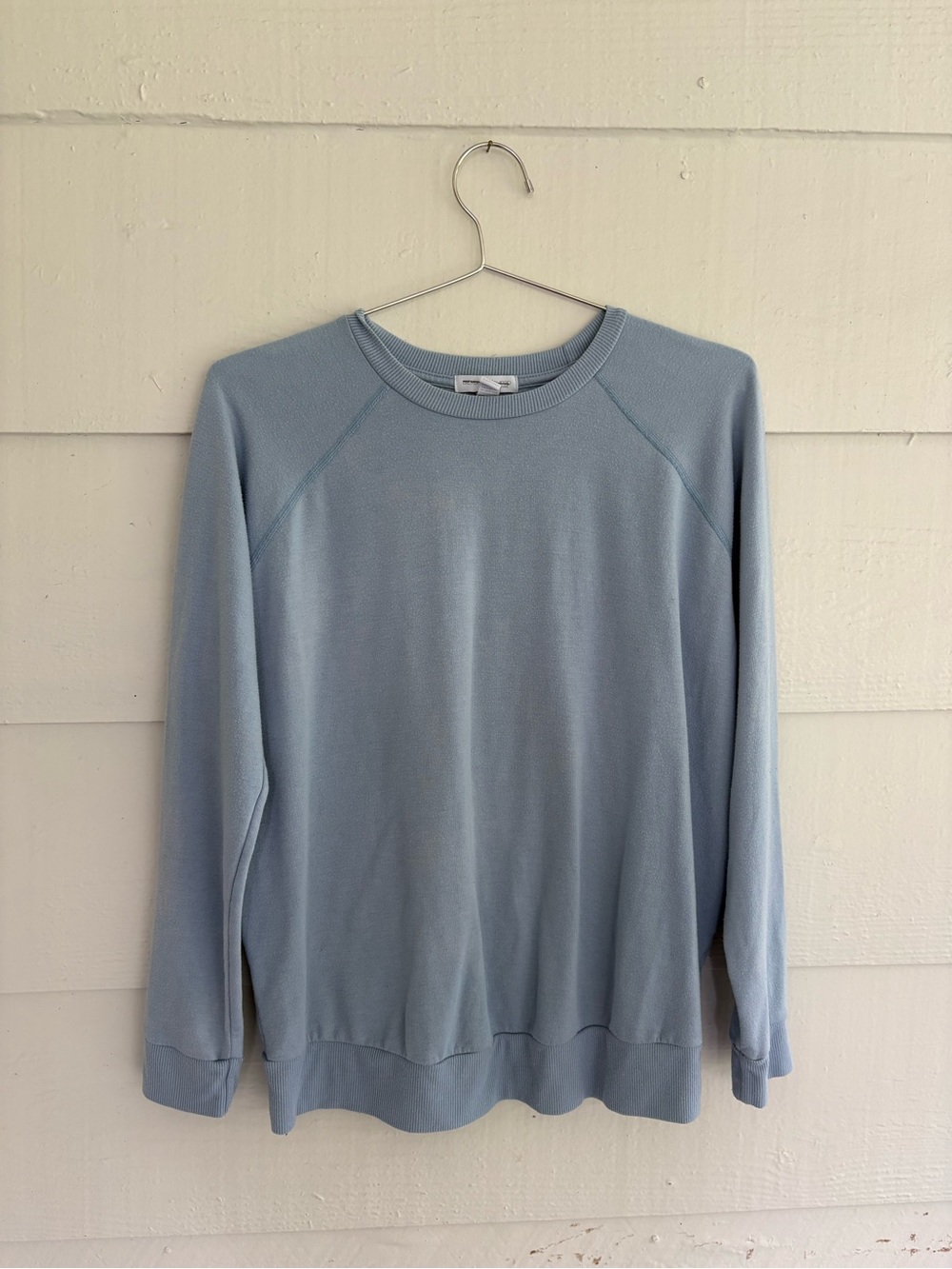 Beyond Yoga Beyond the Bump Blue Modal Fleece Crewneck Sweatshirt XS Maternity